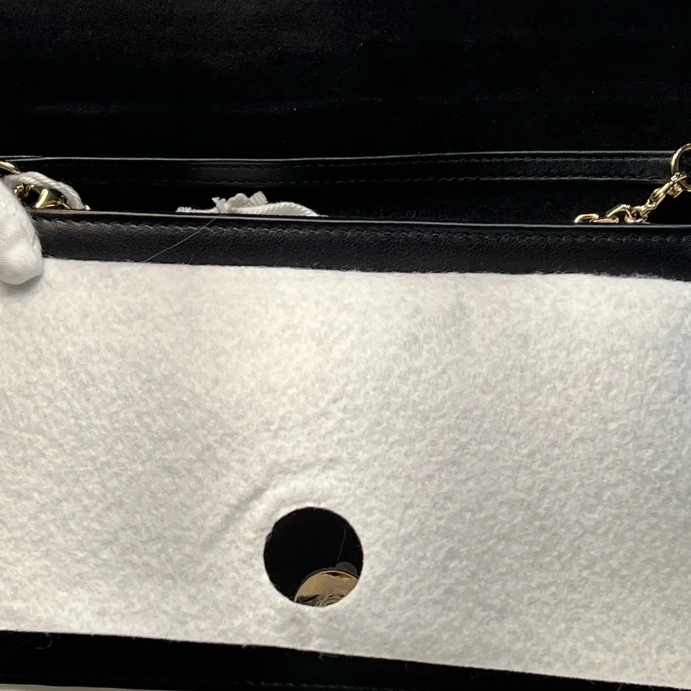 DIOR LIMITED EDITION Black Calfskin Wallet-on-Chain with Red Heart & Club motif - Picture 7 of 12